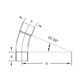 Sch40 & Sch80 22.5° Standard Elbows – Bell End
